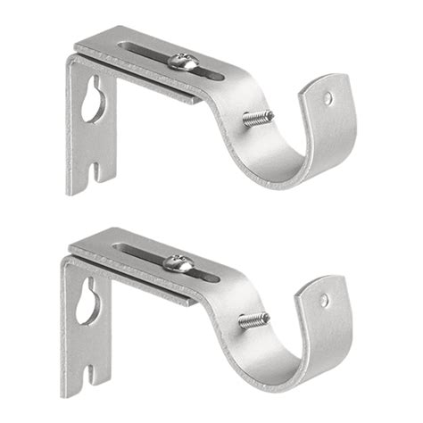 metal curtain pole brackets b&|extra long curtain pole brackets.